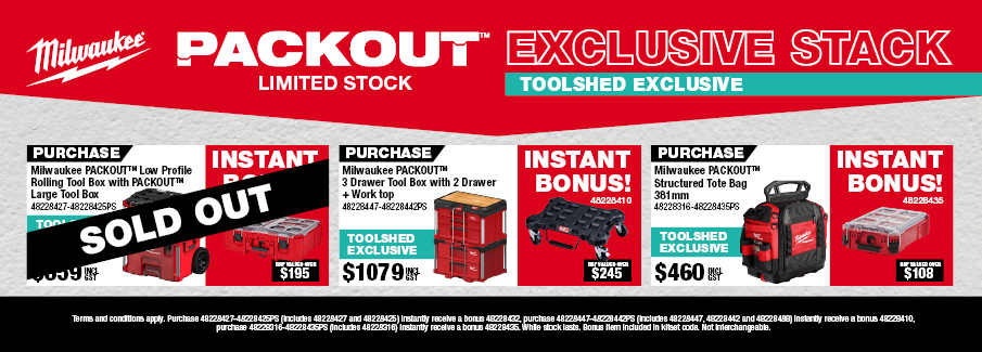 Milwaukee TS Exclusive Packout Stacks - 2026